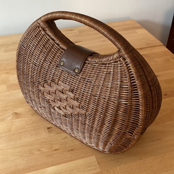 H&M Wicker Basketweave Handbag - Picture 2 of 11